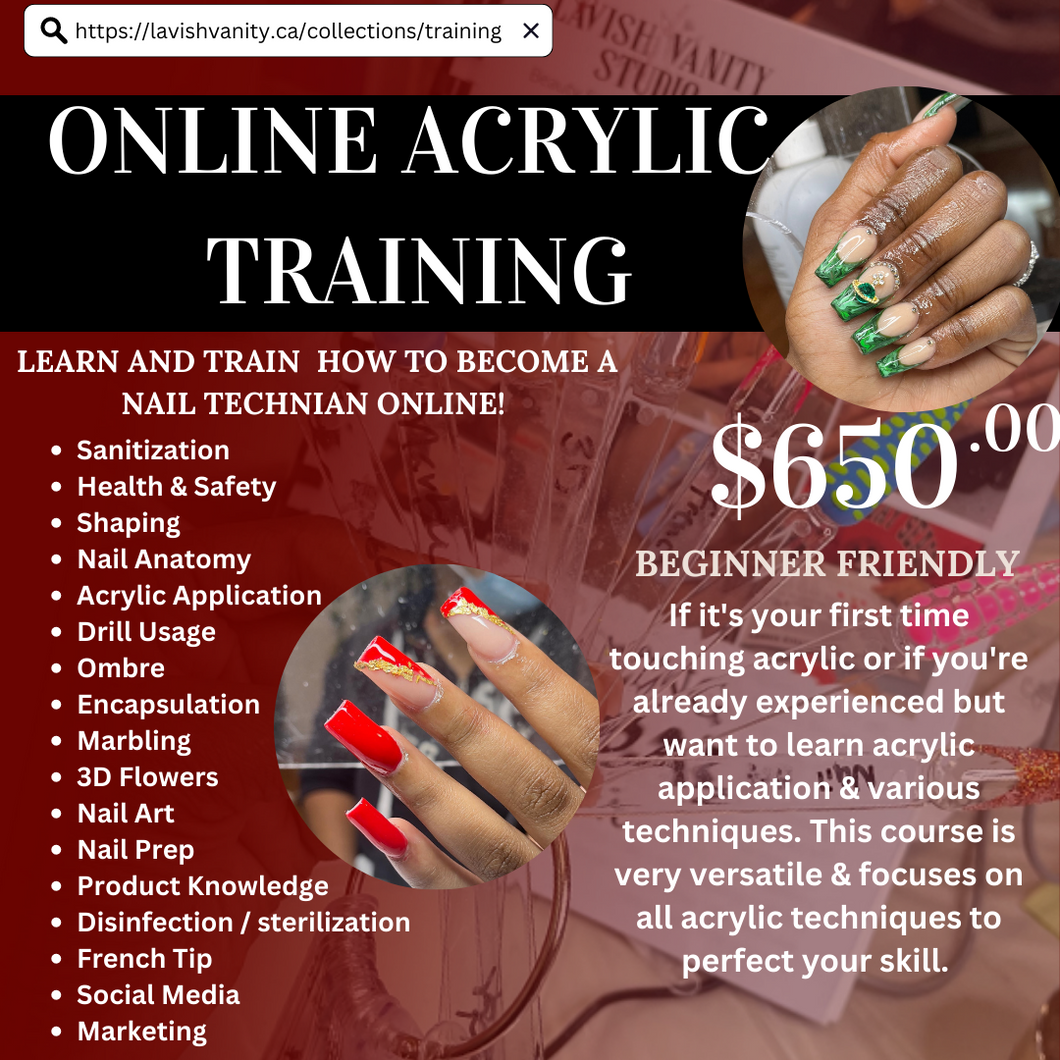 Online Training - Full Acrylic Course
