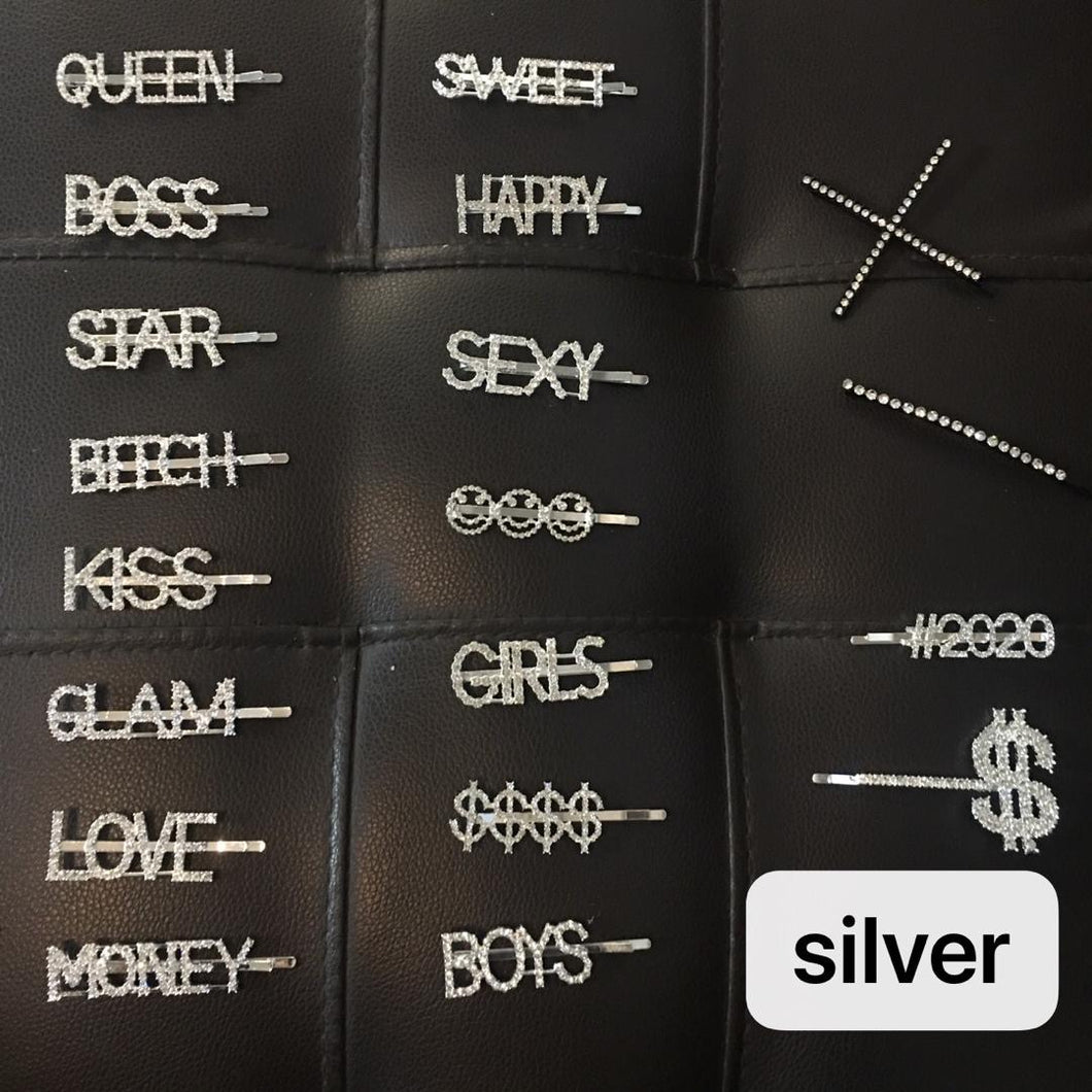 Silver Hair Pins